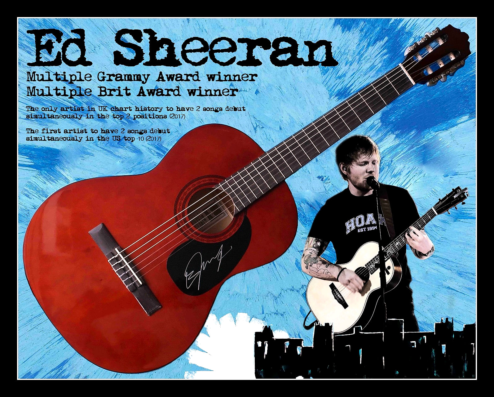 An Ed Sheeran signed acoustic