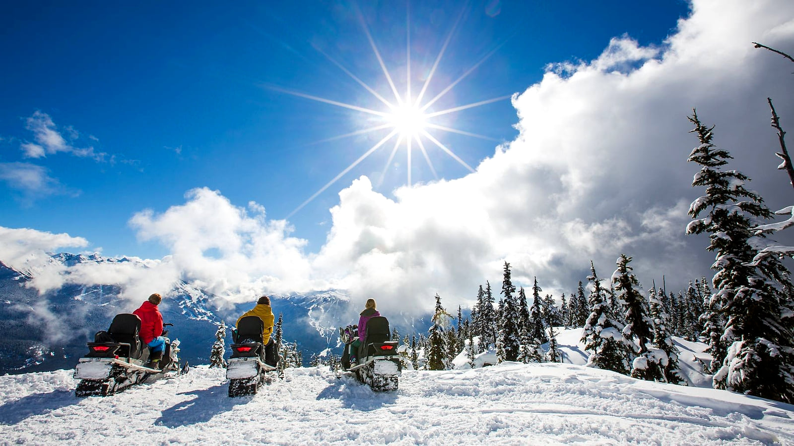 A flying lesson, then a snowmobile