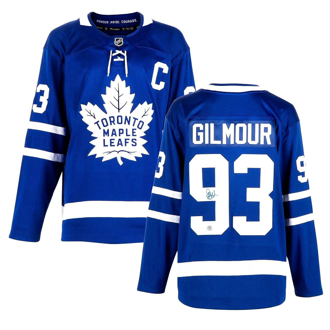 A Doug Gilmour signed Leafs jersey