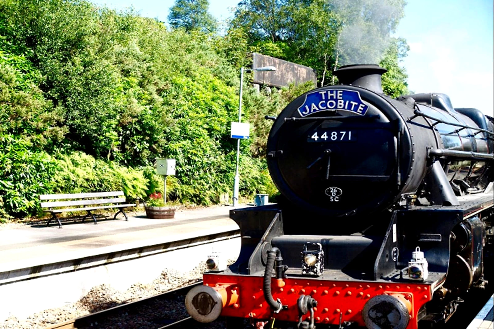The Hogwarts Express through the Highlands