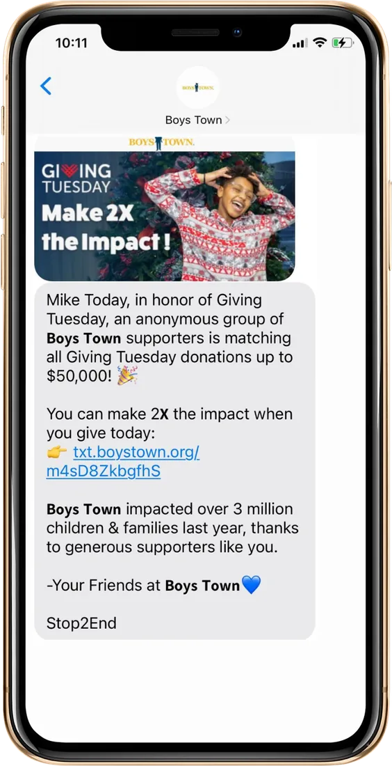 Boys Town — Appeal · Giving Tuesday: The message
