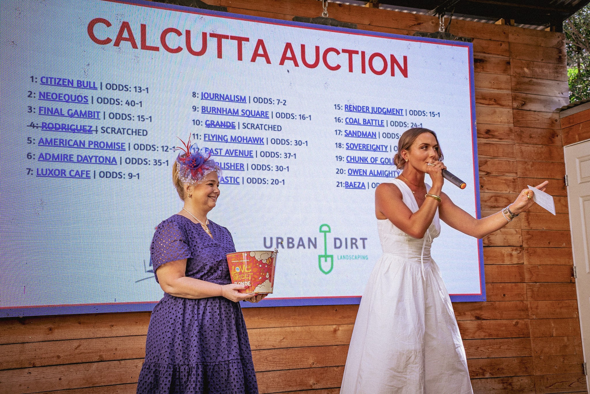 Emily Preble Auctions at a fundraising event